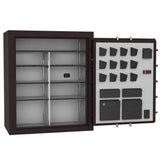 STACK-ON Siege Platinum 101-Gun Fire and Water Resistant Safe, Electronic and Biometric Lock, Black Cherry, Gun Safe
