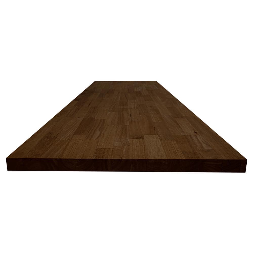 MSI 6 ft. L x 25 in. D x 1.5 in. T Finished Hevea Butcher Block Standard Countertop in Brown With Eased Edge