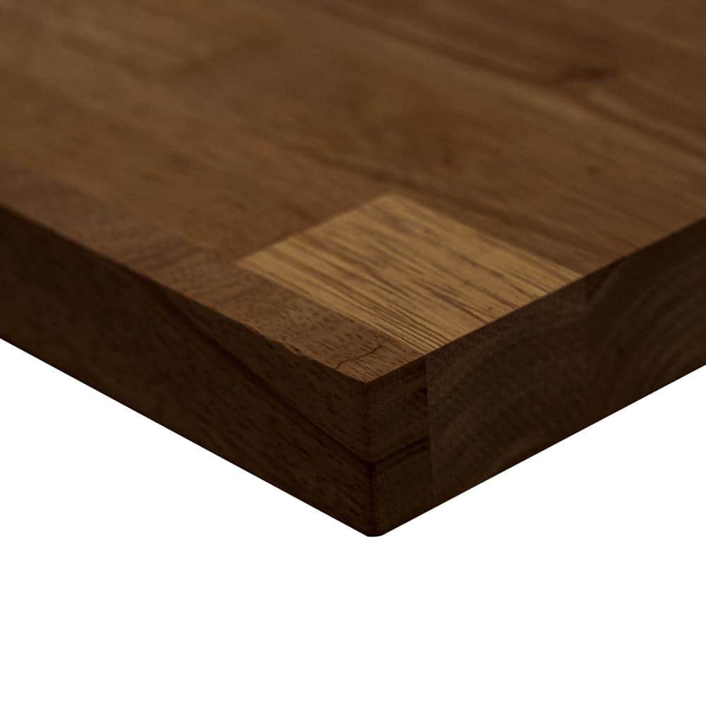 MSI 6 ft. L x 25 in. D x 1.5 in. T Finished Hevea Butcher Block Standard Countertop in Brown With Eased Edge