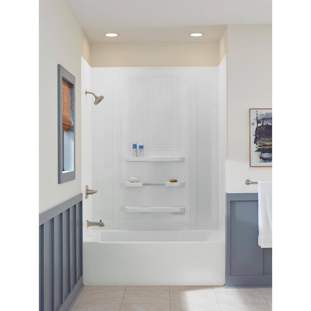 Delta Ashlyn Stainless 1-Handle Pressure Balance Tub and Shower Faucet Trim Kit (Valve Not Included)