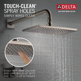 Delta Vero Stainless Single-Handle Raincan Shower Faucet with Pressure Balance, 2.5 GPM
