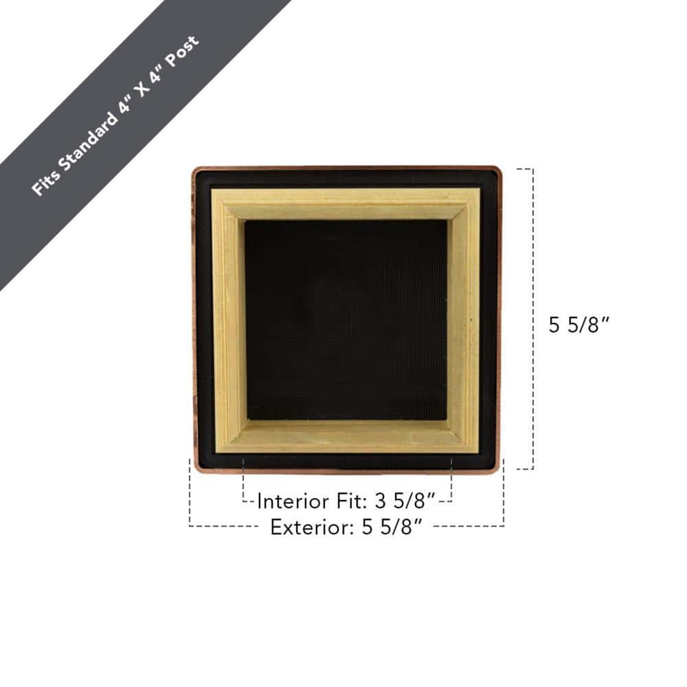 ProWood 4 in. x 4 in. Victoria Copper Plateau Pressure Treated Post Cap