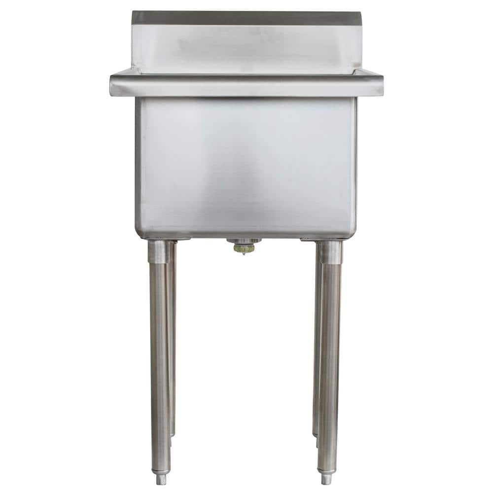 AmeriHome 21.5 in. x 24 in. Stainless Steel Utility Wall Mount Sink