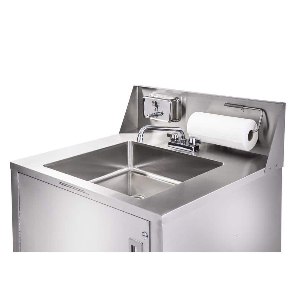 Ancaster Food Equipment 32 in. x 29.25 in. Stainless Steel Portable Sink Hand Wash Station
