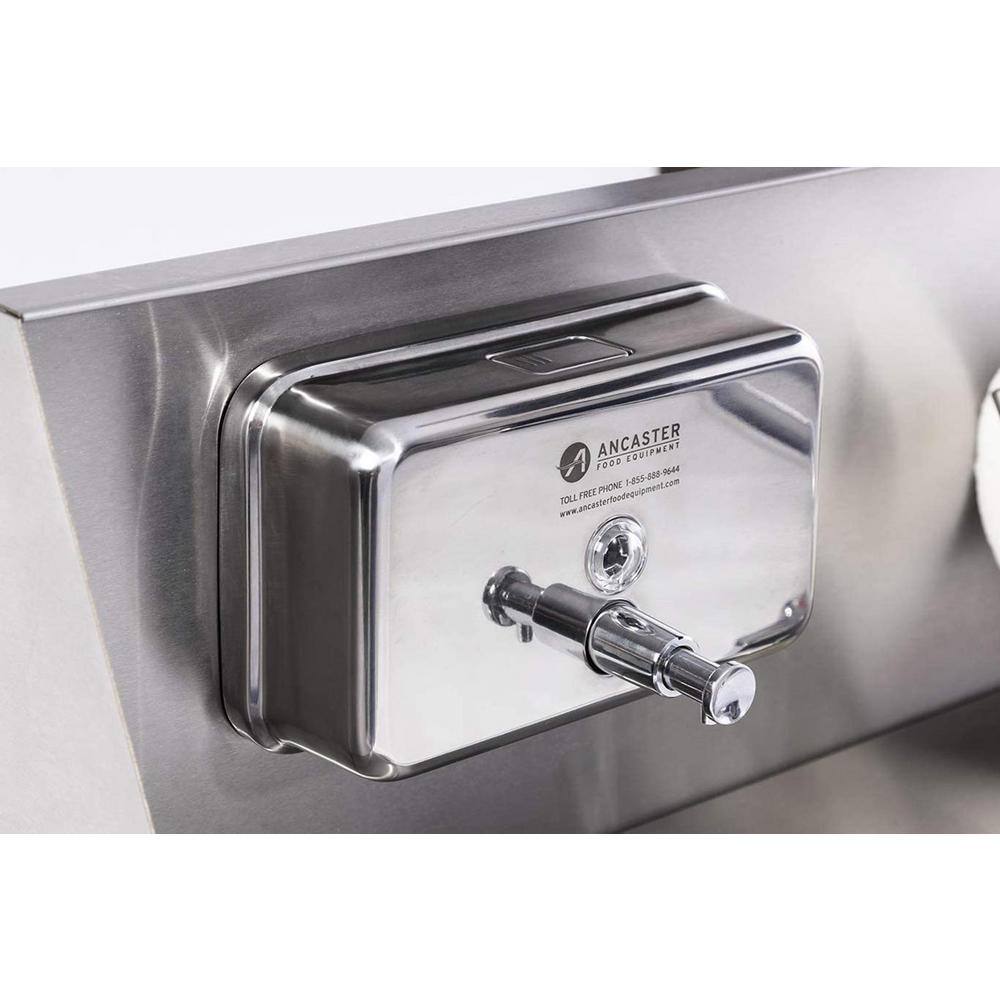 Ancaster Food Equipment 32 in. x 29.25 in. Stainless Steel Portable Sink Hand Wash Station
