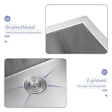 LORDEAR 23-in Undermount Laundry Utility Sink with Accessories - Stainless Steel