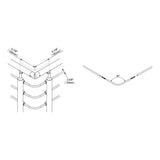 Dolle Prova PA25a Stainless Steel 90 Degree Corner (10-Piece)