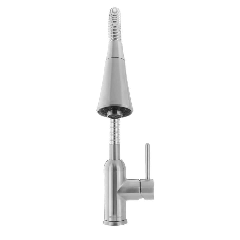 Glacier Bay Bodell Single-Handle Pulldown Laundry Faucet in Stainless Steel