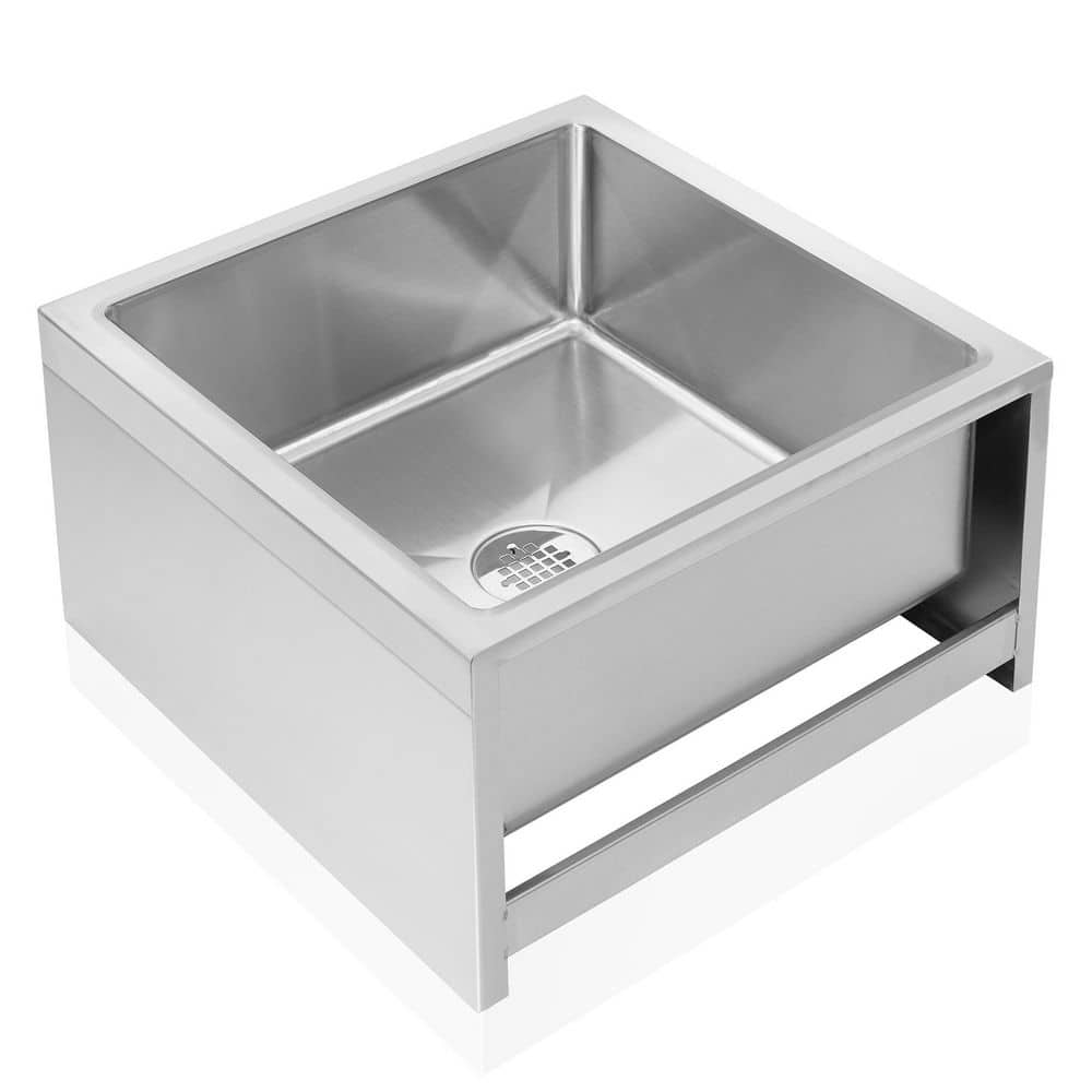 GRIDMANN 19 x 22 Stainless Steel Floor Mop Sink - Commercial Grade