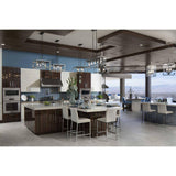 Progress Lighting Union Square Collection 4-Light Stainless Steel Coastal Chandelier Light