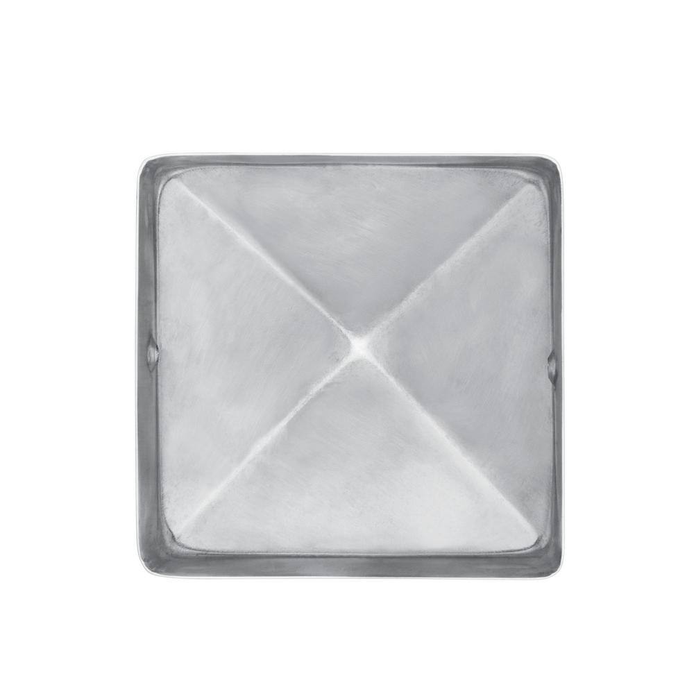 Protectyte 4 in. x 4 in. Stainless Steel Pyramid Slip Over Fence Post Cap