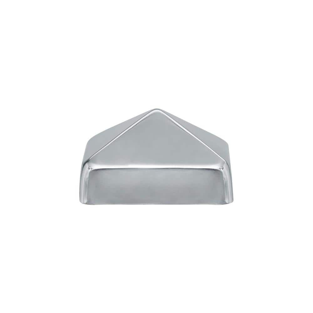 Protectyte 4 in. x 4 in. Stainless Steel Pyramid Slip Over Fence Post Cap