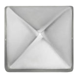 Protectyte 8 in. x 8 in. Stainless Steel Pyramid Slip Over Fence Post Cap