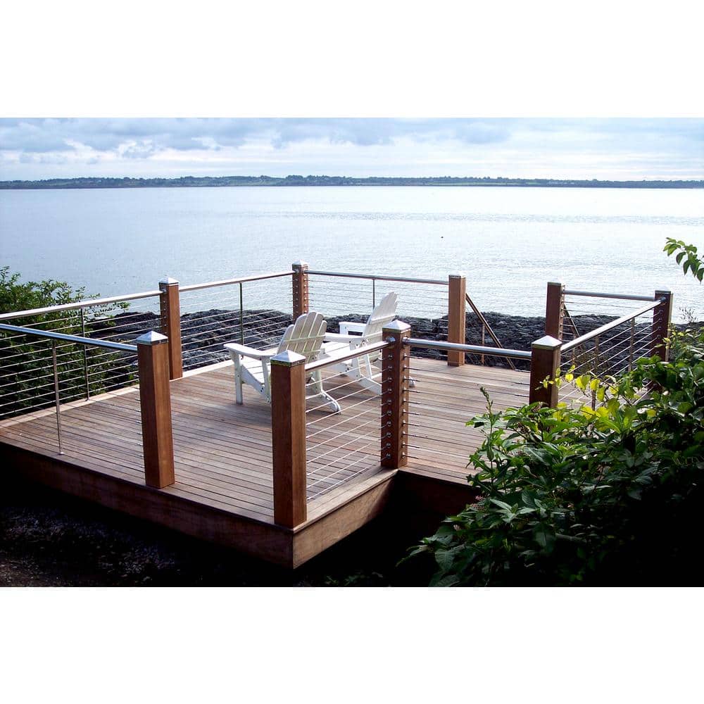 Protectyte 8 in. x 8 in. Stainless Steel Pyramid Slip Over Fence Post Cap