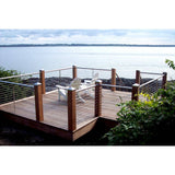 Protectyte 8 in. x 8 in. Stainless Steel Pyramid Slip Over Fence Post Cap