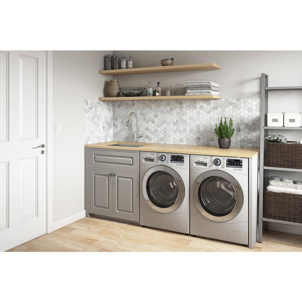 Ruvati Savona Pro Undermount Laundry Utility Sink, 16-Gauge Stainless Steel