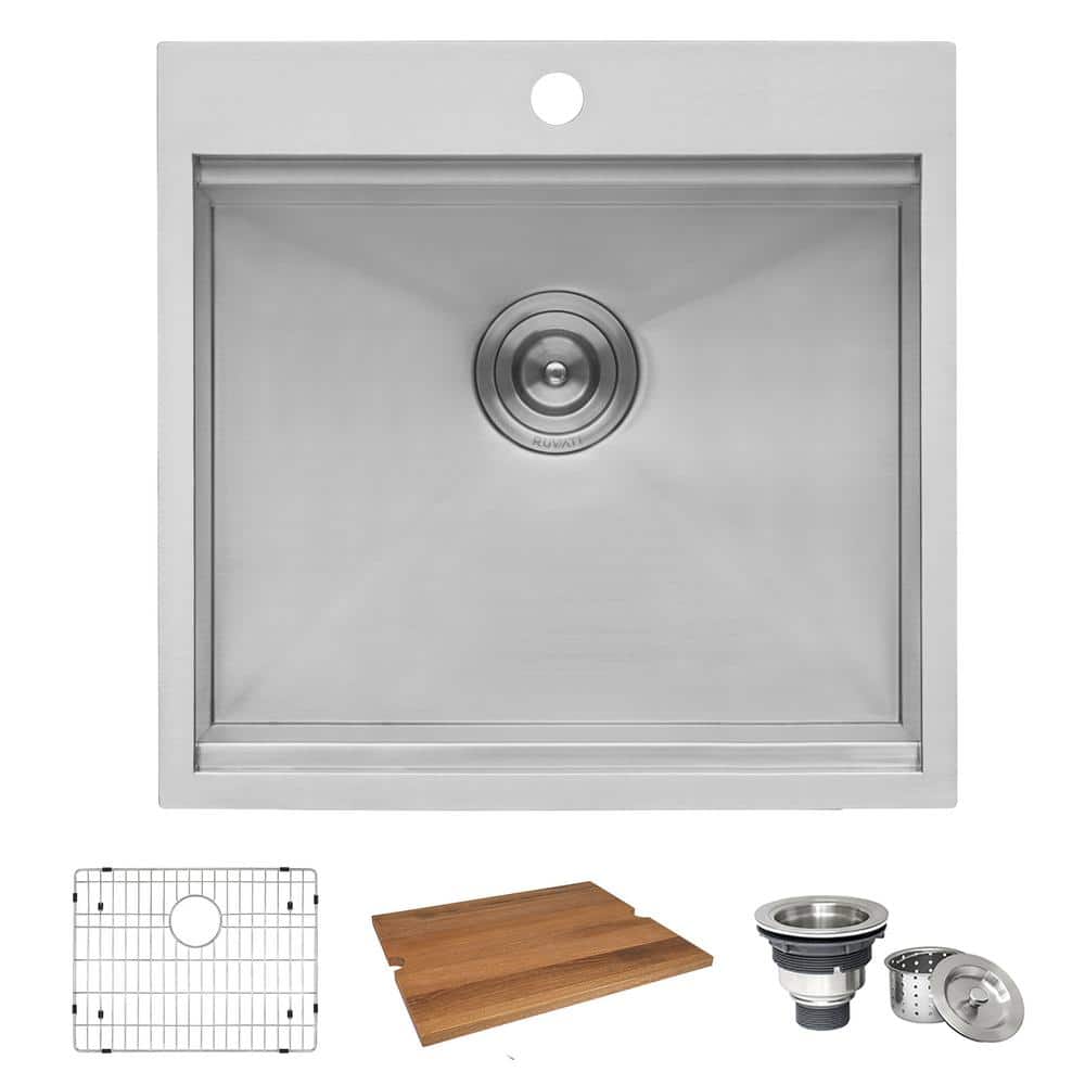 Ruvati Alto 21" x 20" x 12" Stainless Steel Deep Laundry Utility Sink