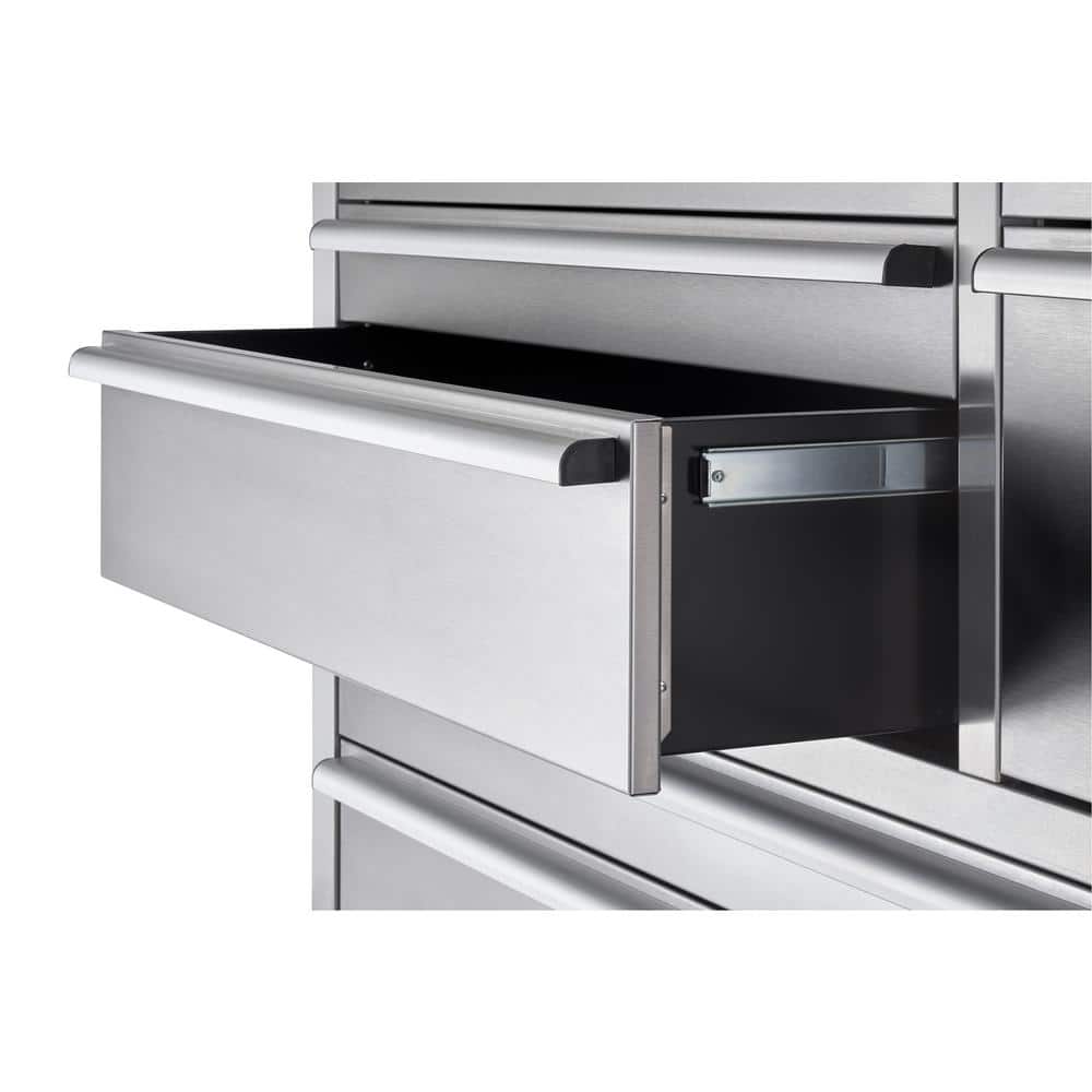 TRINITY 48 in. W x 26 in. D 7-Drawer Stainless Steel Workbench with Storage