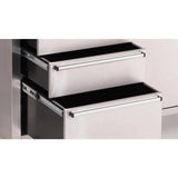 TRINITY 72 in. W x 19 in. D 8-Drawer Stainless-Steel Corner Rolling Mobile Workbench