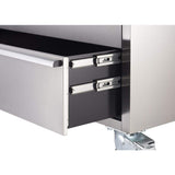 TRINITY 43 in. W x 25 in. D 11-Drawer Stainless Steel Rolling Tool Chest Combo