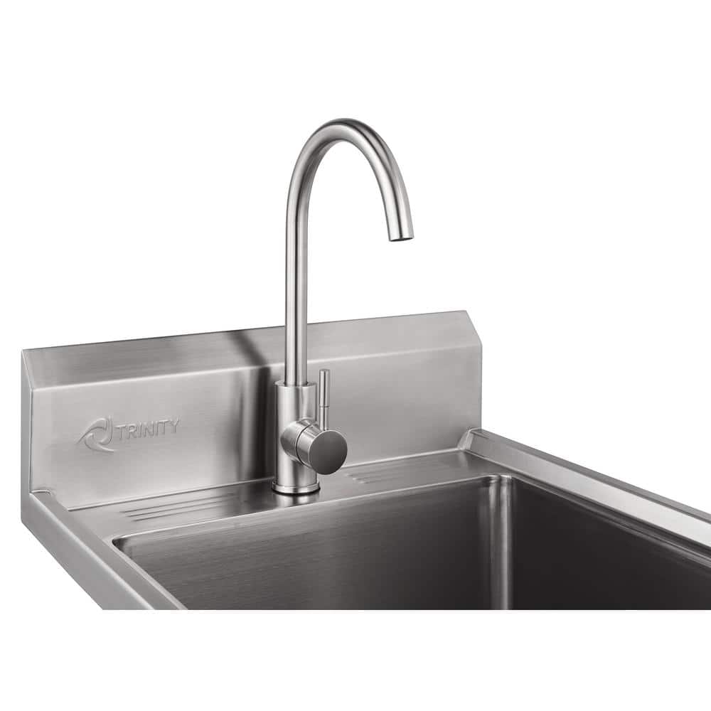 TRINITY 21.5 in. Stainless Steel Utility Sink NSF Certified