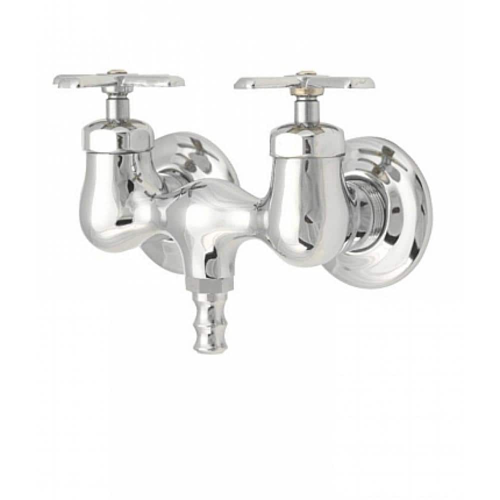 Commercial Stainless Steel Single Handle Bathroom Sink Faucet - Wall Mount