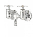 Commercial Stainless Steel Single Handle Bathroom Sink Faucet - Wall Mount