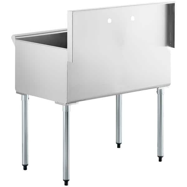 Aoibox 36 x 24 in Stainless Steel Dual Basin Freestanding Laundry Utility Sink