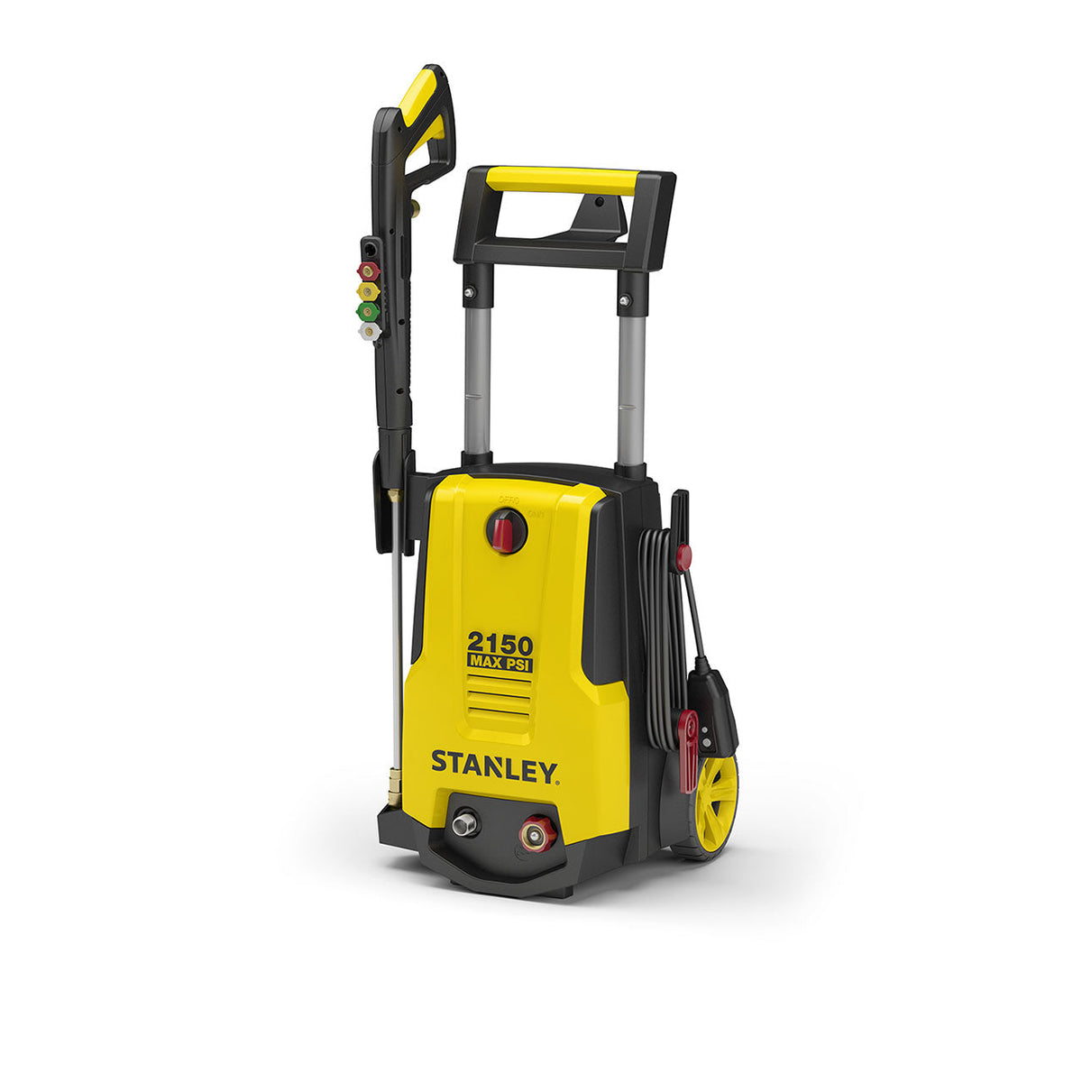 Stanley SHP2150 2150 PSI 1.4 GPM Electric Pressure Washer with High-Pressure Foam Cannon, 25 ft Hose, Spray Gun and Quick-Connect Nozzles
