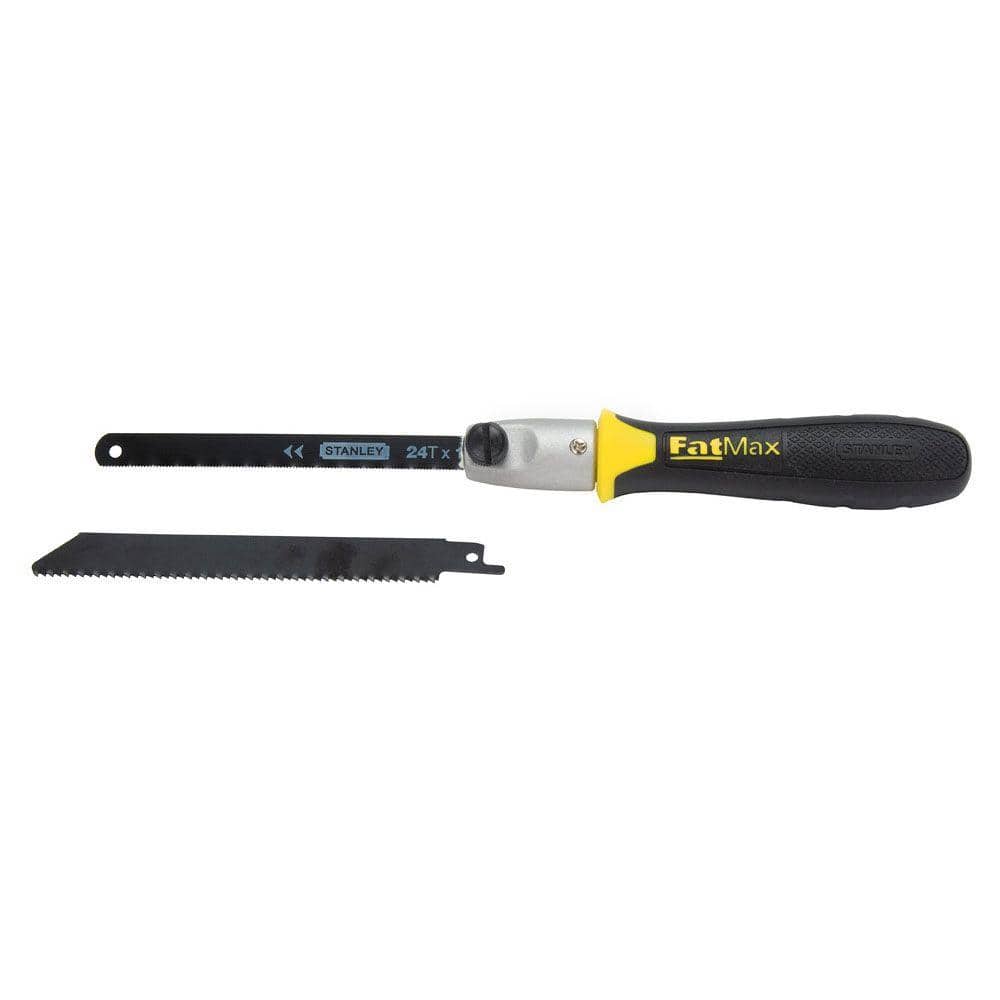 STANLEY 4.5 in. Tooth Saw with Plastic Handle (FATMAX, Includes Wood & Metal Blades)