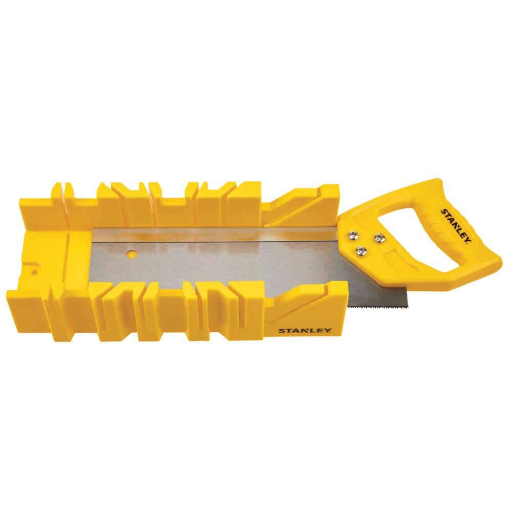Stanley Miter Box with Saw Included, 11 in Pro, 45°/90°/22.5° Cuts