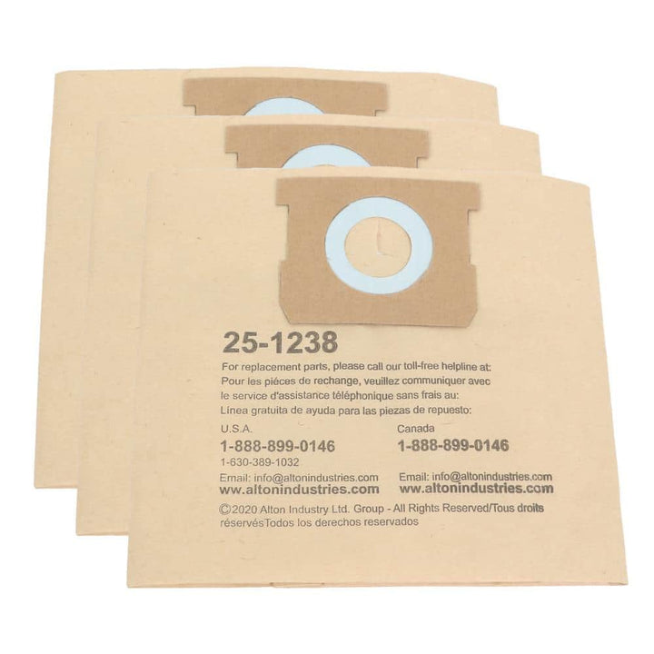 Stanley 4 Gal. Original Manufacturer Filter Bags for Porter-Cable/Stanley Wet/Dry Vacuum (3-Pack)