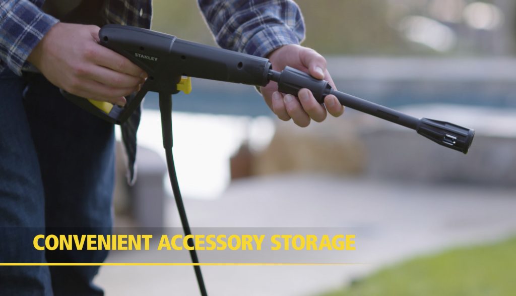 Stanley Portable 1,600 PSI 1.3 GPM Electric Pressure Washer with 20 ft. Hose