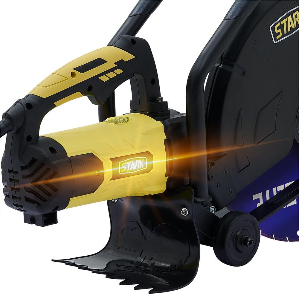 Stark 16 in. 3200-Watt Circular Cut Concrete Saw Cutter with Water Line Attachment (No-Blade)