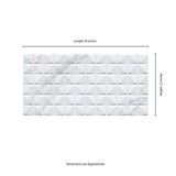 MSI Dymo Statuary Chex White 12 in. x 24 in. Glossy Ceramic 3D Patterned Wall Tile (960 sq. ft./Pallet)