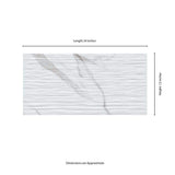 MSI Dymo Statuary Stripe White 12 in. x 24 in. Glossy Ceramic 3D Patterned Wall Tile (960 sq. ft./Pallet)