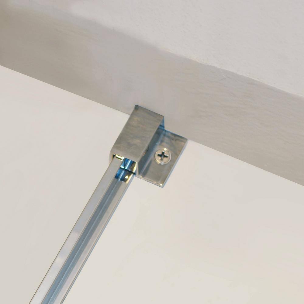 Staykiwi 60 in. W x 72 in. H Double Sliding Frameless Shower Door inChrome Finish with Clear Glass