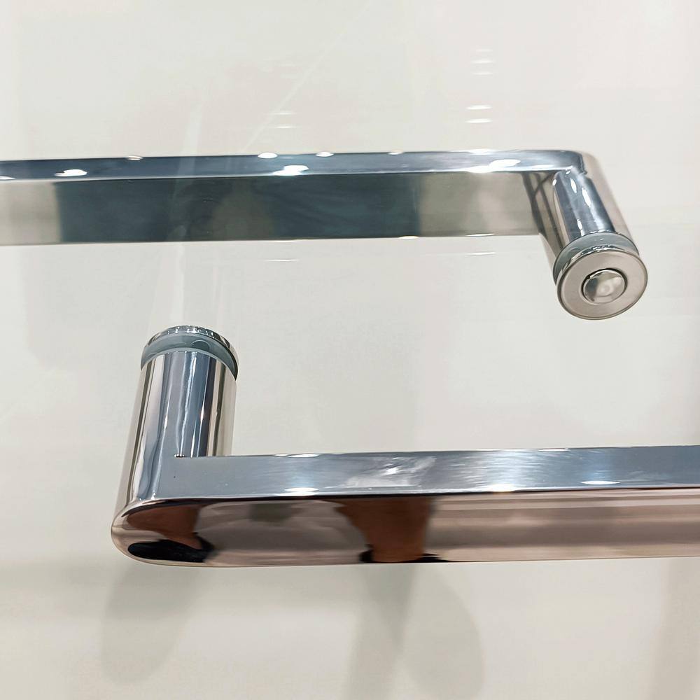 Staykiwi 60 in. W x 72 in. H Double Sliding Frameless Shower Door inChrome Finish with Clear Glass