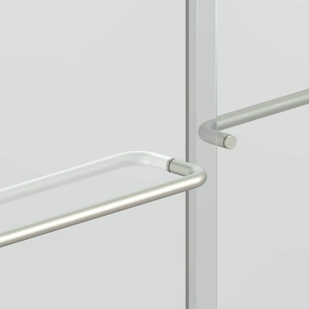 Staykiwi 60 in. W x 72 in. H Double Sliding Framed Shower Door in Matte Black Finish with Clear Glass
