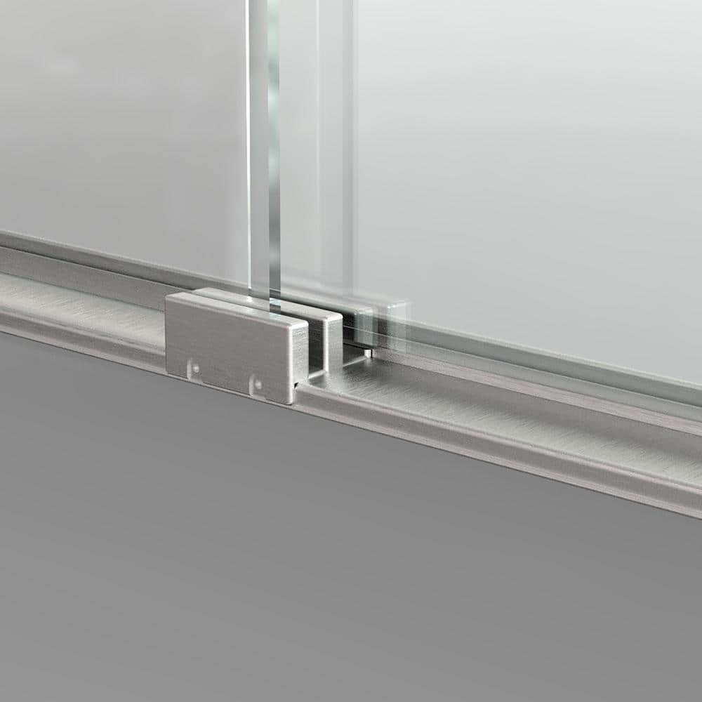 Staykiwi 60 in. W x 72 in. H Double Sliding Framed Shower Door in Matte Black Finish with Clear Glass