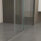 Staykiwi 60 in. W x 76 in. H Sliding Frameless Shower Door in Chrome Finish with Clear Glass