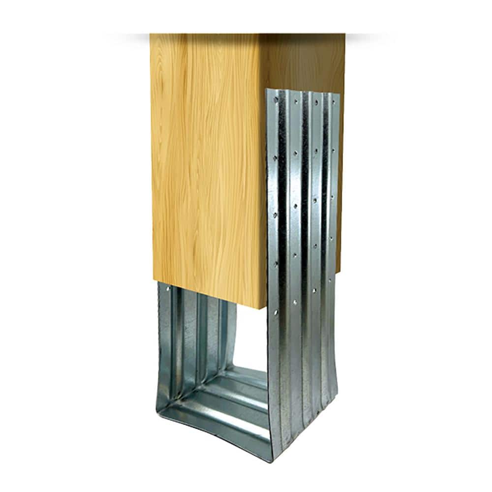 Atlas 6 in. x 6 in. Galvanized Steel Post Foot Anchor for concrete (4-pieces)