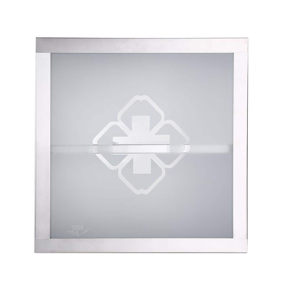 RENOVATORS SUPPLY MANUFACTURING Mini Clove 11-3/4 in. Width x 11-3/4 in. Height Stainless Steel Recessed or Surface Mount Bathroom Medicine Cabinet