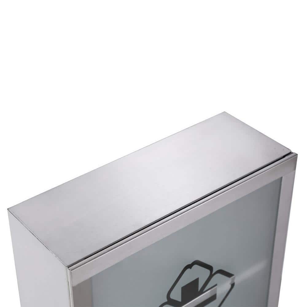 RENOVATORS SUPPLY MANUFACTURING Mini Clove 11-3/4 in. Width x 11-3/4 in. Height Stainless Steel Recessed or Surface Mount Bathroom Medicine Cabinet