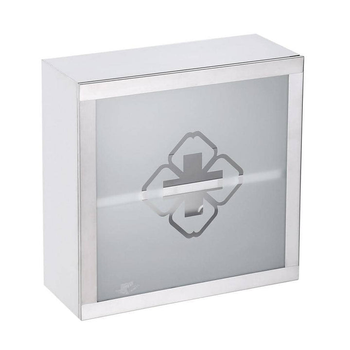 RENOVATORS SUPPLY MANUFACTURING Mini Clove 11-3/4 in. Width x 11-3/4 in. Height Stainless Steel Recessed or Surface Mount Bathroom Medicine Cabinet