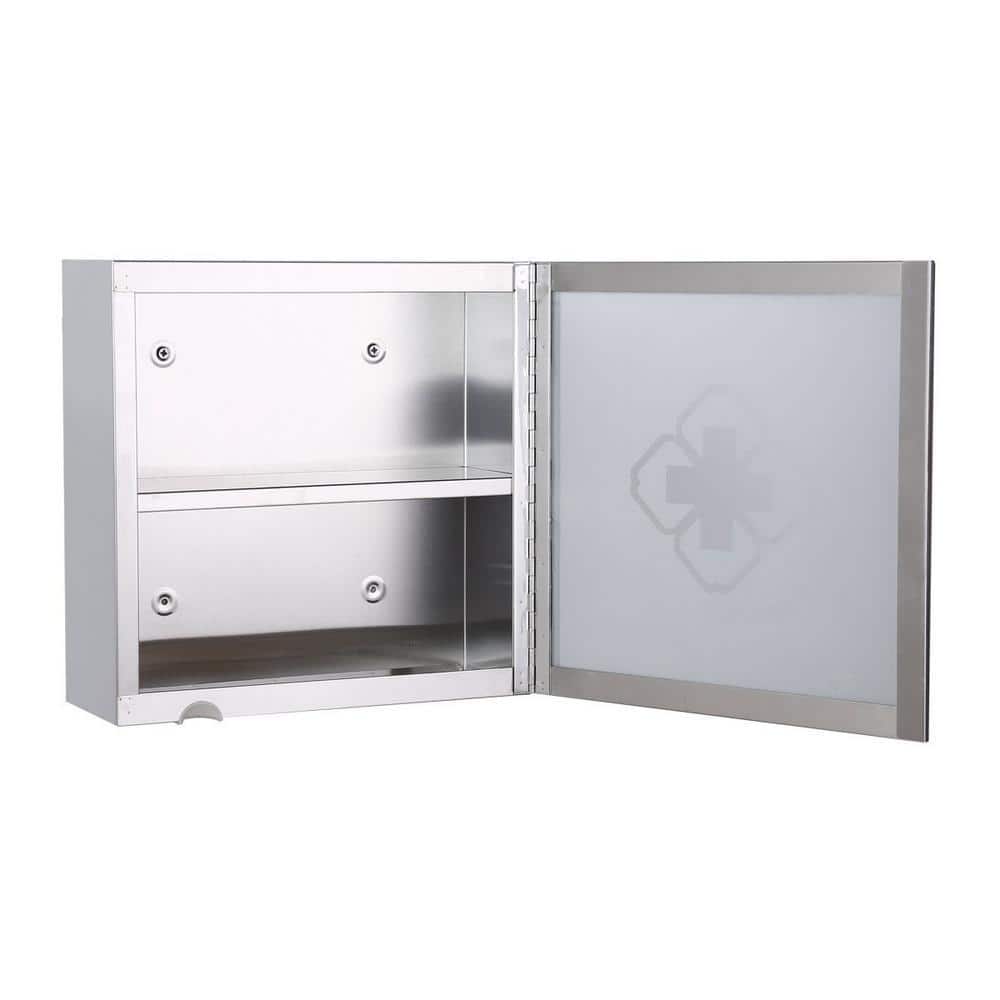 RENOVATORS SUPPLY MANUFACTURING Mini Clove 11-3/4 in. Width x 11-3/4 in. Height Stainless Steel Recessed or Surface Mount Bathroom Medicine Cabinet