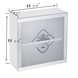 RENOVATORS SUPPLY MANUFACTURING Mini Clove 11-3/4 in. Width x 11-3/4 in. Height Stainless Steel Recessed or Surface Mount Bathroom Medicine Cabinet
