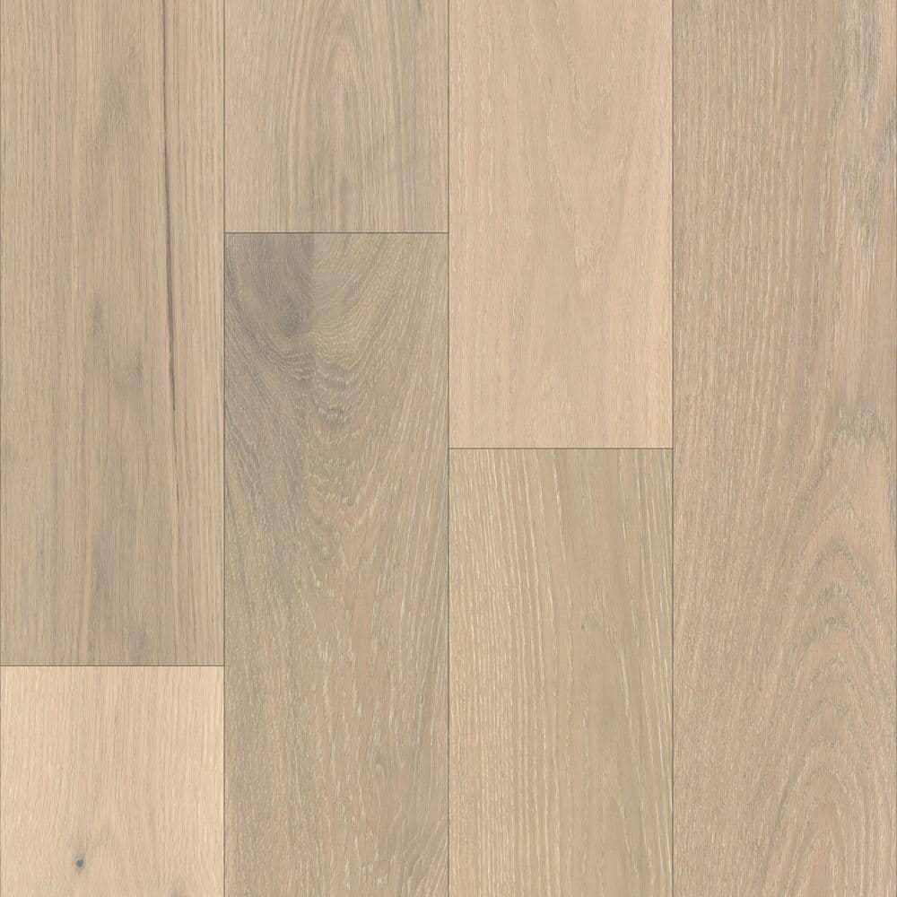 ASPEN FLOORING Steward White Oak 1/2 in. T x 7.5 in. W Tongue and Groove Wire Brushed Engineered Hardwood Flooring (30.4 sqft/case)