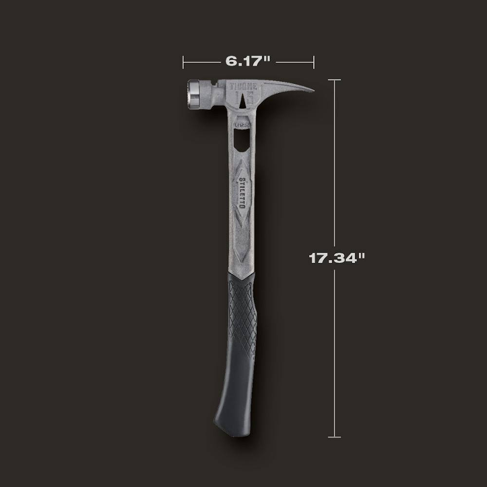 Stiletto 15 oz. TiBone Milled Face with Curved Handle with Yellow Replacement Grip (2-Piece)