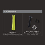 Stiletto 15 oz. TiBone Milled Face with Curved Handle with Yellow Replacement Grip (2-Piece)